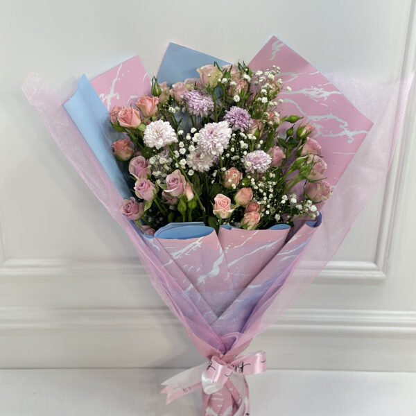 Blush Elegance Mixed Flower Bouquet