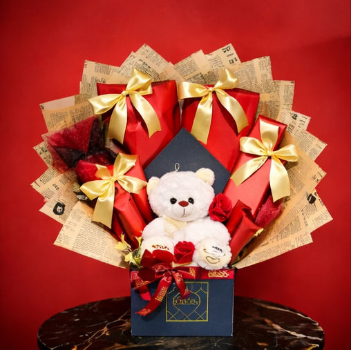 Royal Blue Teddy Gift Hamper