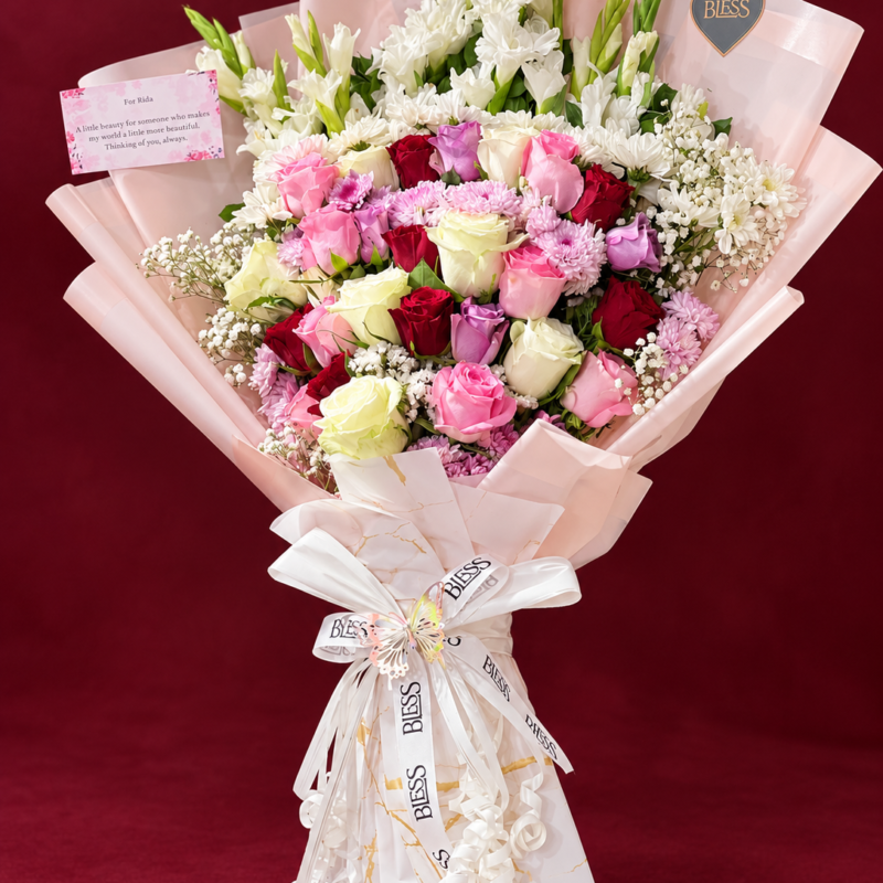 Blush & Burgundy Luxe Bouquet